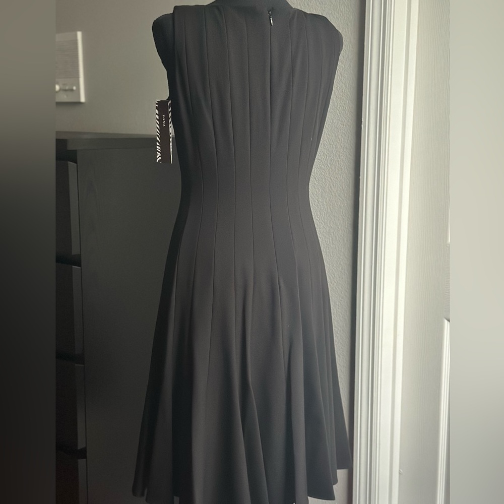 Dana Buchman fit flare black dress